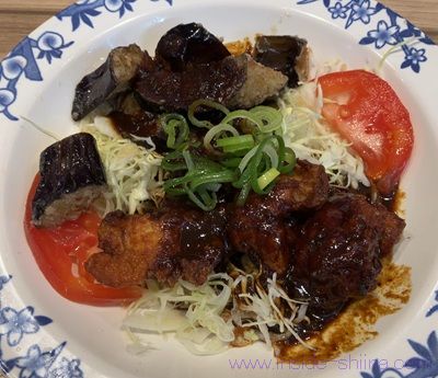 バーミヤン 鶏肉と揚げ茄子のホイコーソースのカロリーと糖質
