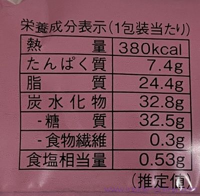 ローソン バスチーのカロリーと糖質