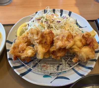 やよい軒 大分とり天定食のカロリーと糖質
