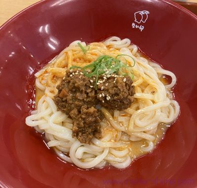 なか卯 冷やし担々うどんのカロリーと糖質