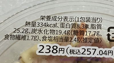 セブン ベーコンペッパーマカロニサラダのカロリーと糖質
