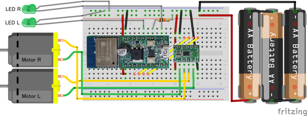 Esp8266とdrv8835とblynkを使ってtamiyaのカムプログラムロボットをiot化した 知的好奇心 For Iot