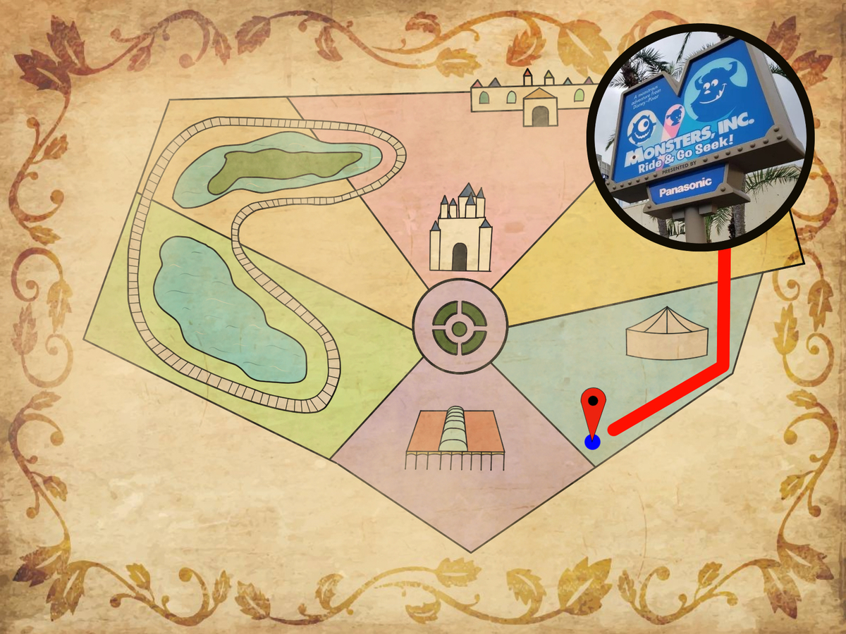 ディズニーランド レトロ 地図 ビッグパークマップ 1980年頃