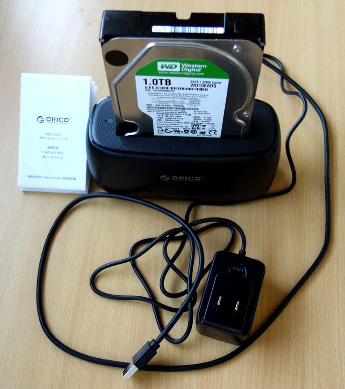 余ったハードディスクを活用する ： 1-BAY HARD DRIVE DOCK（DD18U3