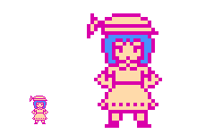 レミリア スカーレットさんをファミコン風のドット絵で描きました Iwamura Yoshiki S Blog