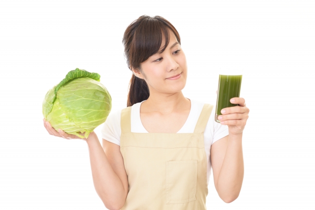グリーンジュースは単独では飲まない