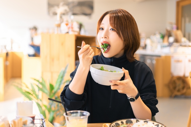 むくみ解消のため、食事面は十分に気をつけて