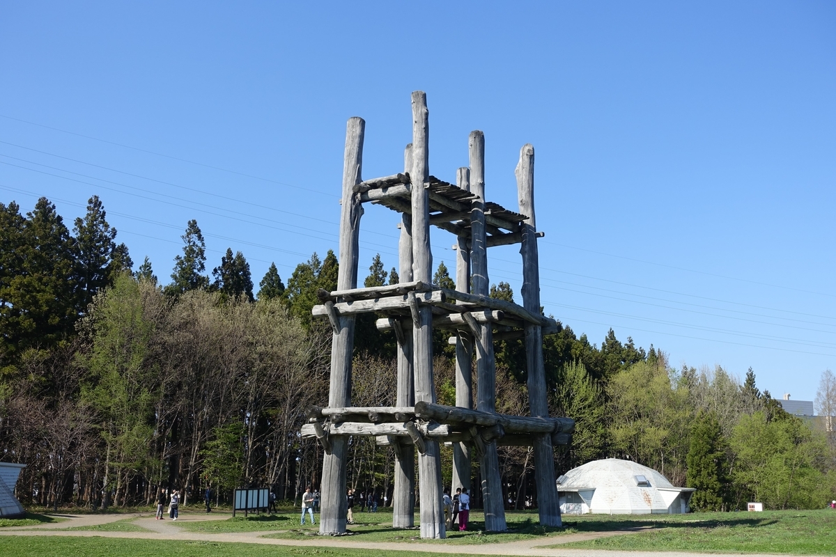 縄文時代を代表する堀立柱建物です