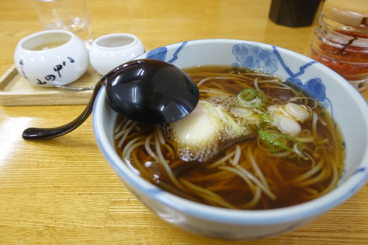 酸ヶ湯温泉卵蕎麦と蕎麦プリン