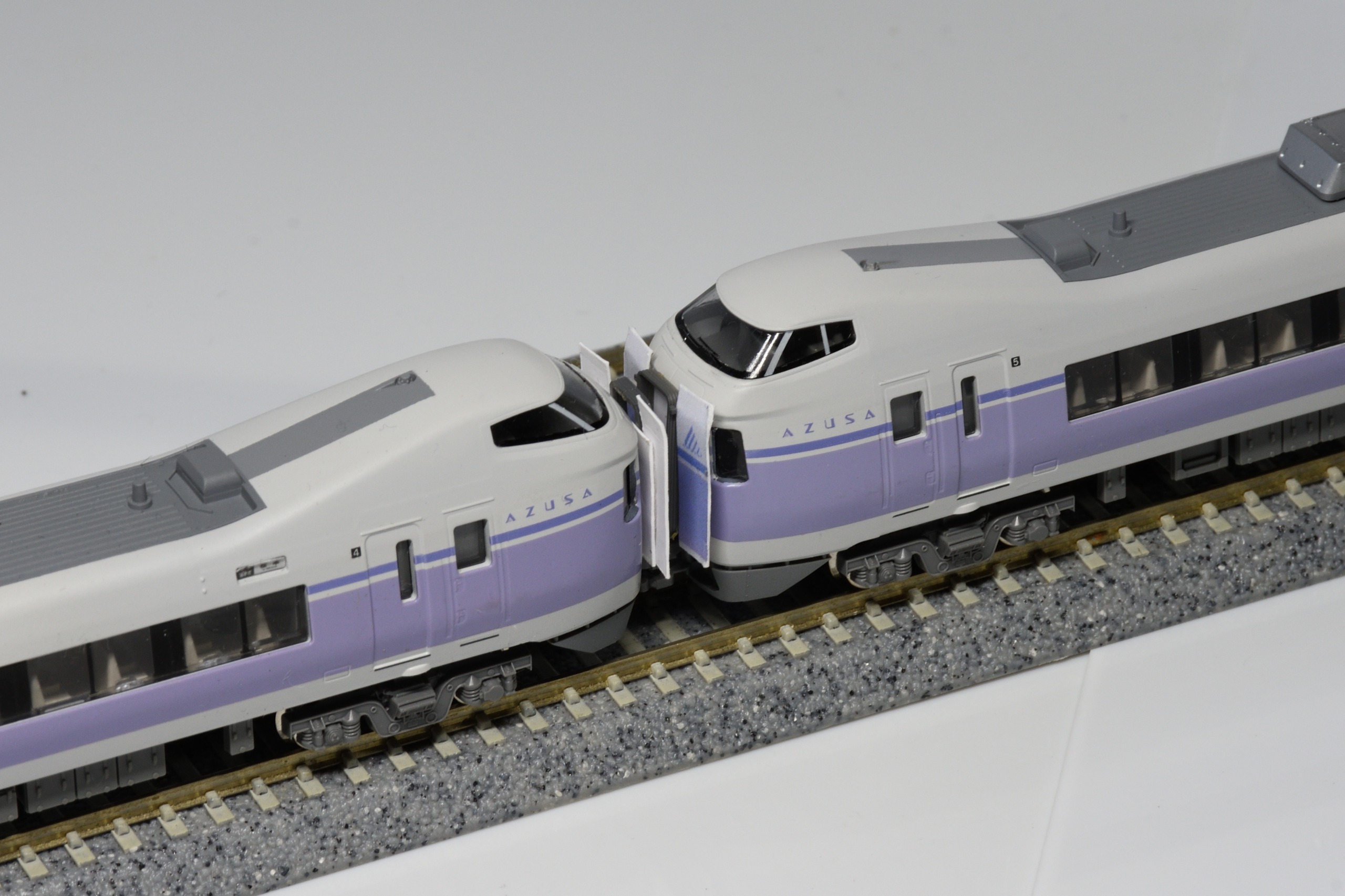 katoE351系 スーパーあずさ 強化スカート変更品 模型】kato E351系「スーパーあずさ」を加工 - 中央快速書庫