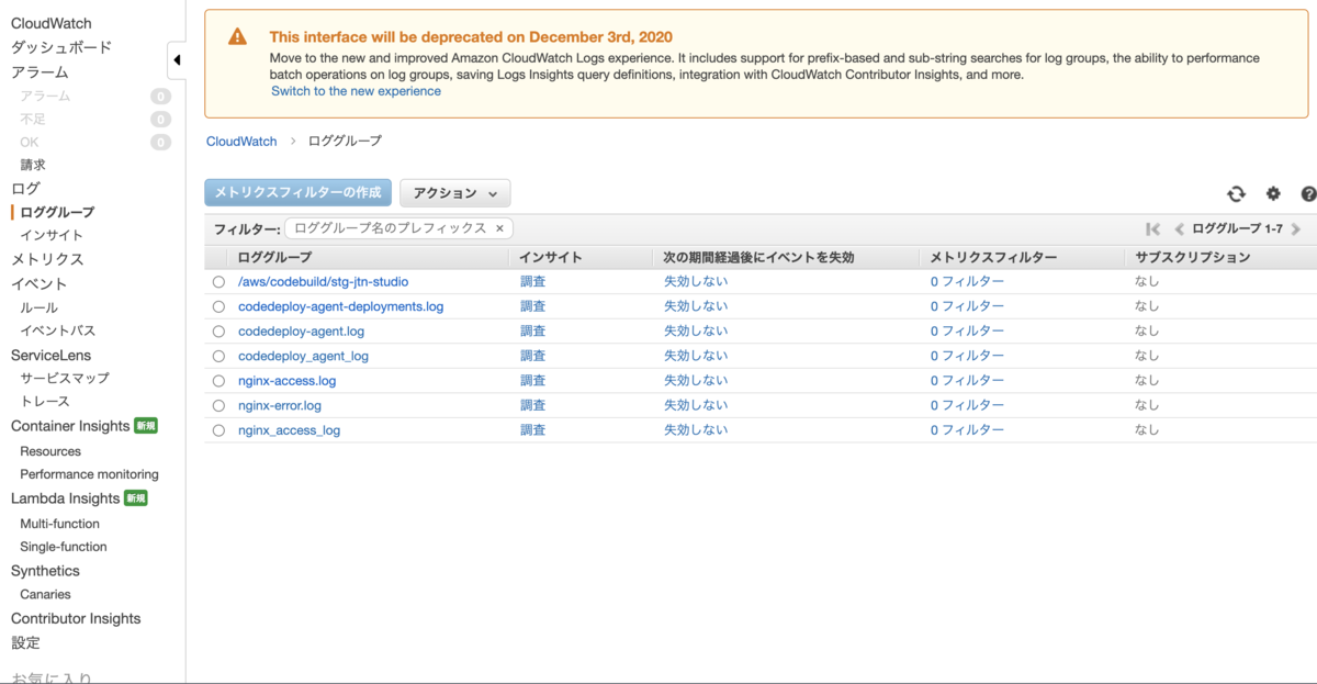 Aws Cloudwatch Logsを利用してログを確認する手順 作佐部ブログ