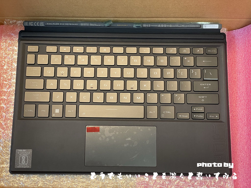 ASUS ROG Flow Z13 GZ301ZE 其之壱拾 USキーボード - どうでもいいこと