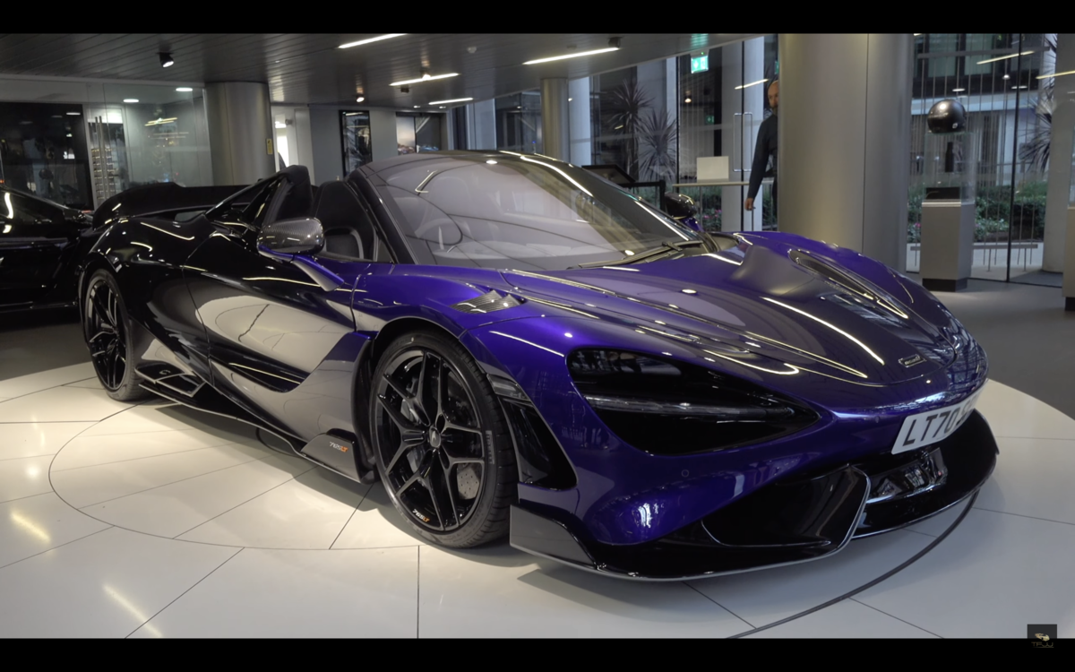 マクラーレン 本体よりも高価な塗高価なカラーリングオプションのマクラーレン765LT