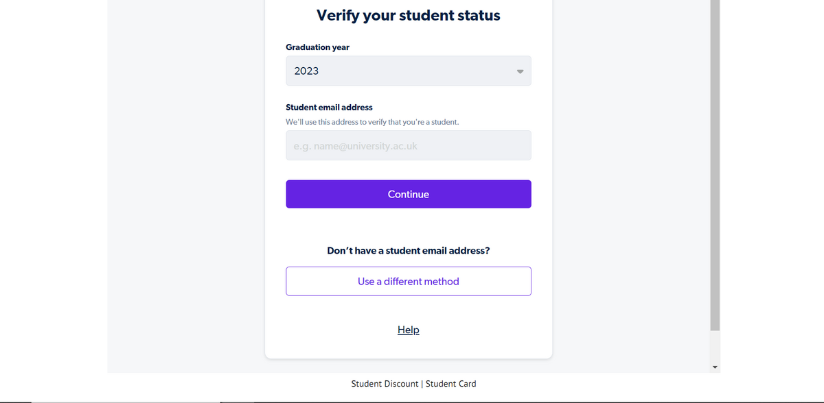 Student Beans会員登録4