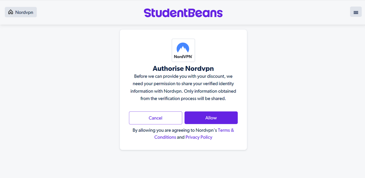 Student Beans会員登録7