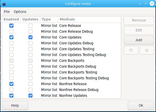 mageia-welcome media source config