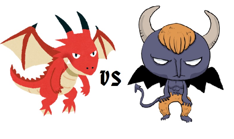 デーモン Vs ドラゴン 悪魔と龍 どちらに魂を売るか ビルの谷間で暮らす 田舎の原付野郎