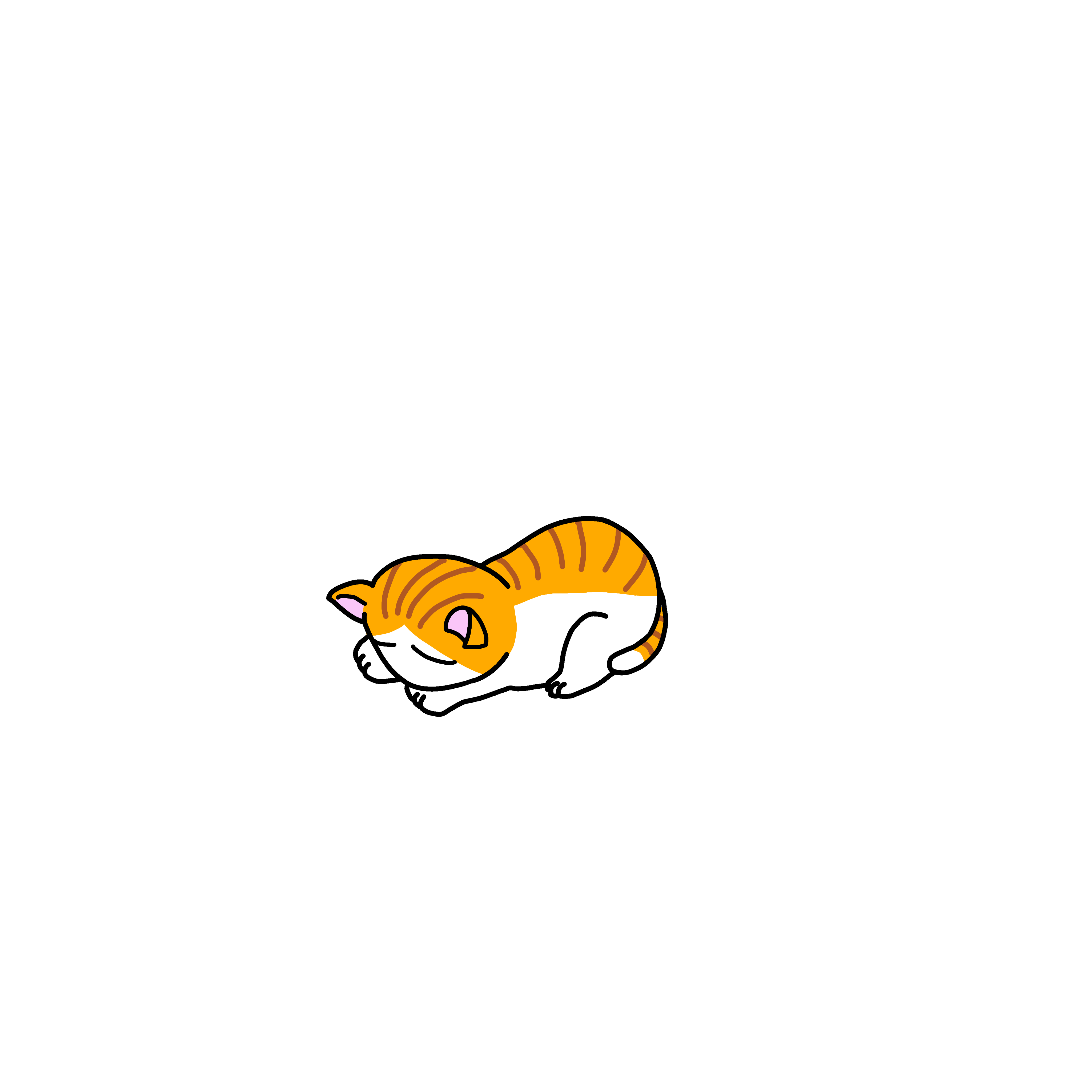 ごめん寝 ネコ 無料ダウンロード フリーイラスト フリー素材 無料イラスト お絵描き ラクガキ 猫のおえかき帳