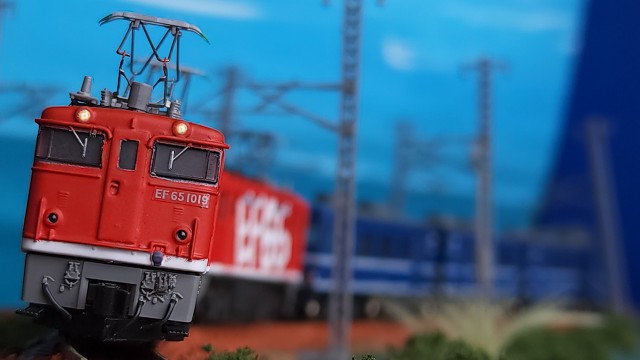 Bトレで再現 180列車「レインボー色を重連させてみた