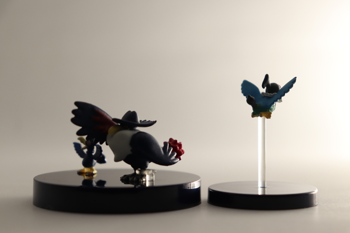 立体ポケモン図鑑　ヤミカラス　ドンカラス　ペラップ　フィギュア　TOMY レビュー】立体ポケモン図鑑 DP 06 「CAPSULE 6 ペラップ