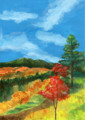 風景_紅葉_野麦峠_林けいか