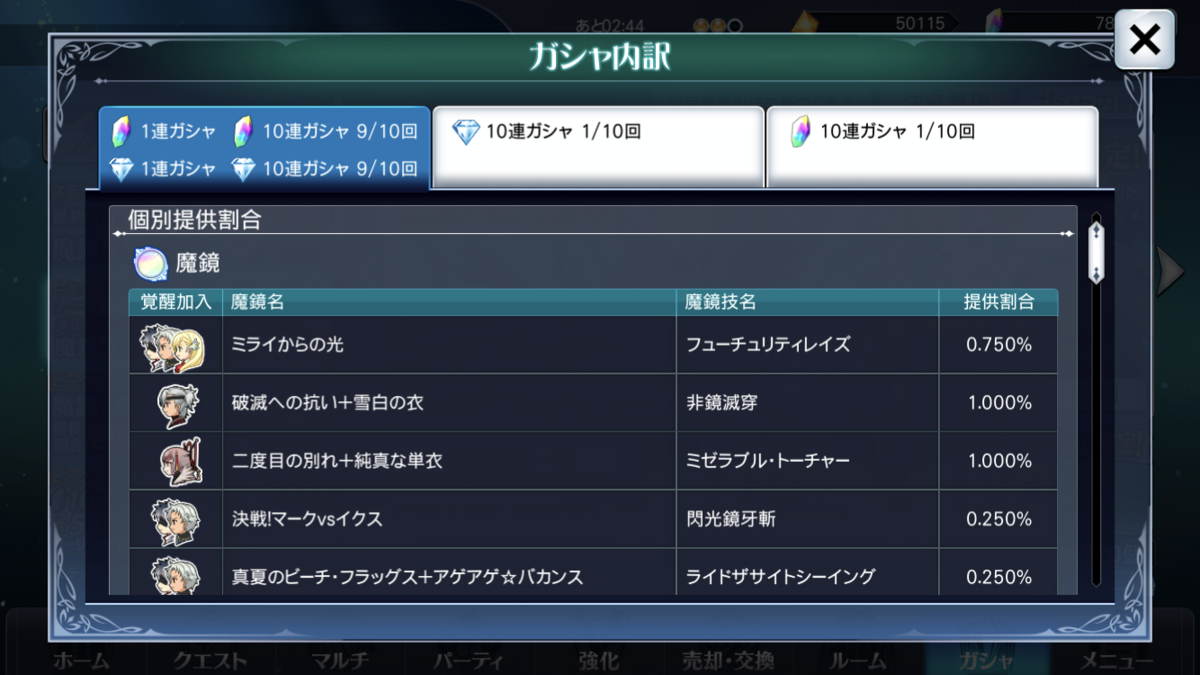 テイルズオブザレイズ 3部終章 ガシャstep含む110連 慶舟のハピハピシップ