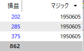 トレード履歴