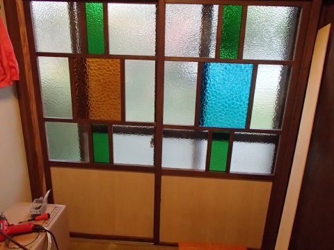 アンティークな引き戸（窓・扉）を自作してみた｜二重窓の断熱対策が