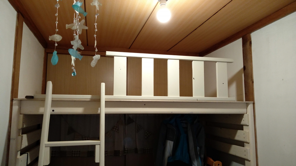 ロフトのはしごと柵を作る 子供部屋のロフト その後 田舎に暮らすぞ計画