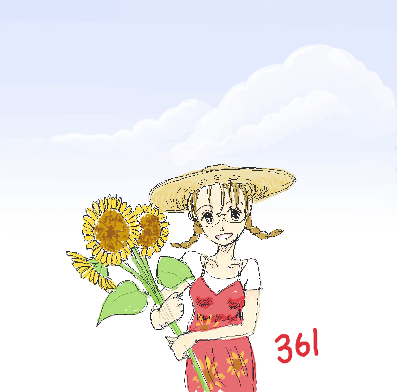 2012年だから2012枚のめがねっ娘の絵を描くよ