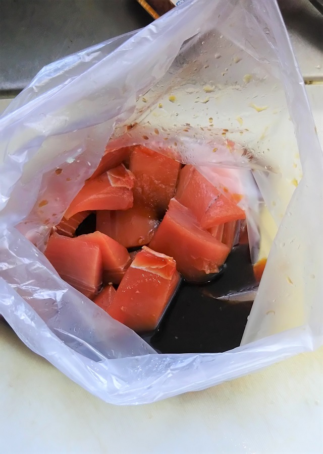 マグロのアラの生姜焼き Knbblogのブログ