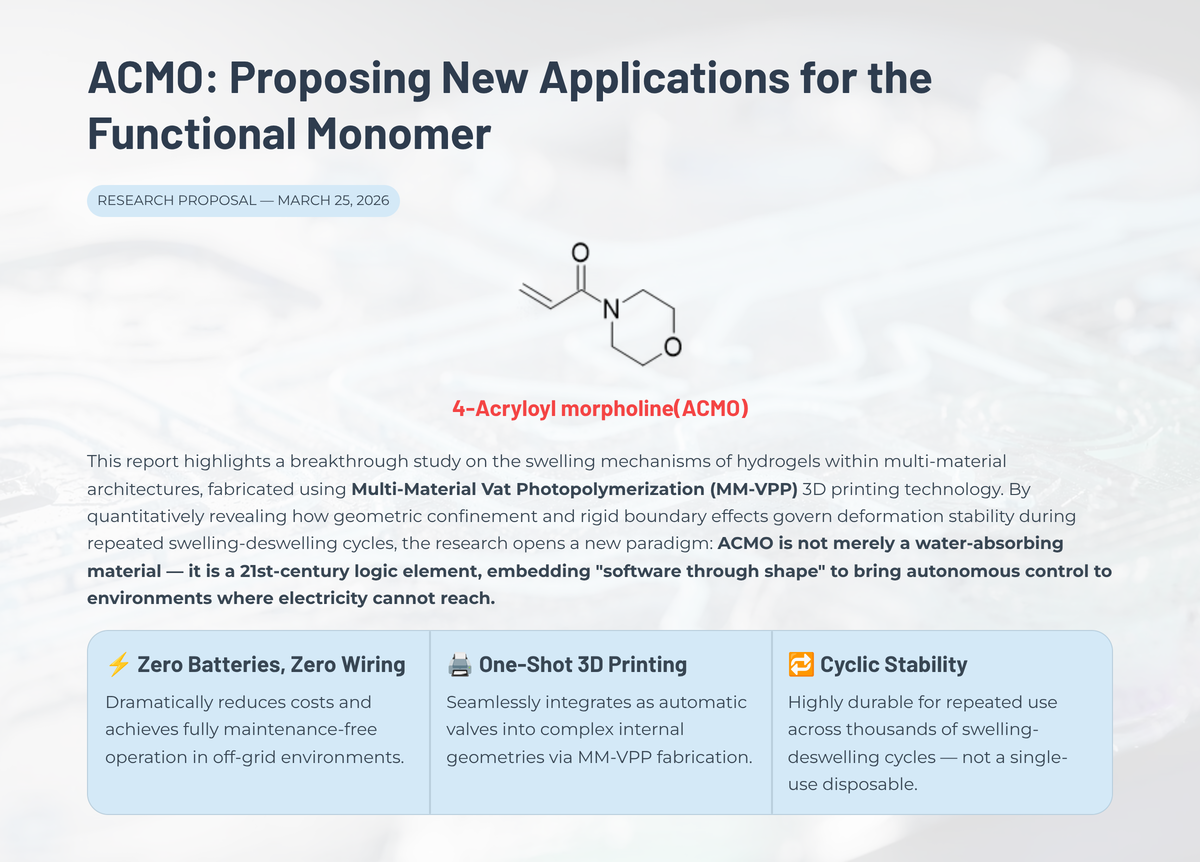 March 25, 2026: Proposing New Applications for the Functional Monomer ...