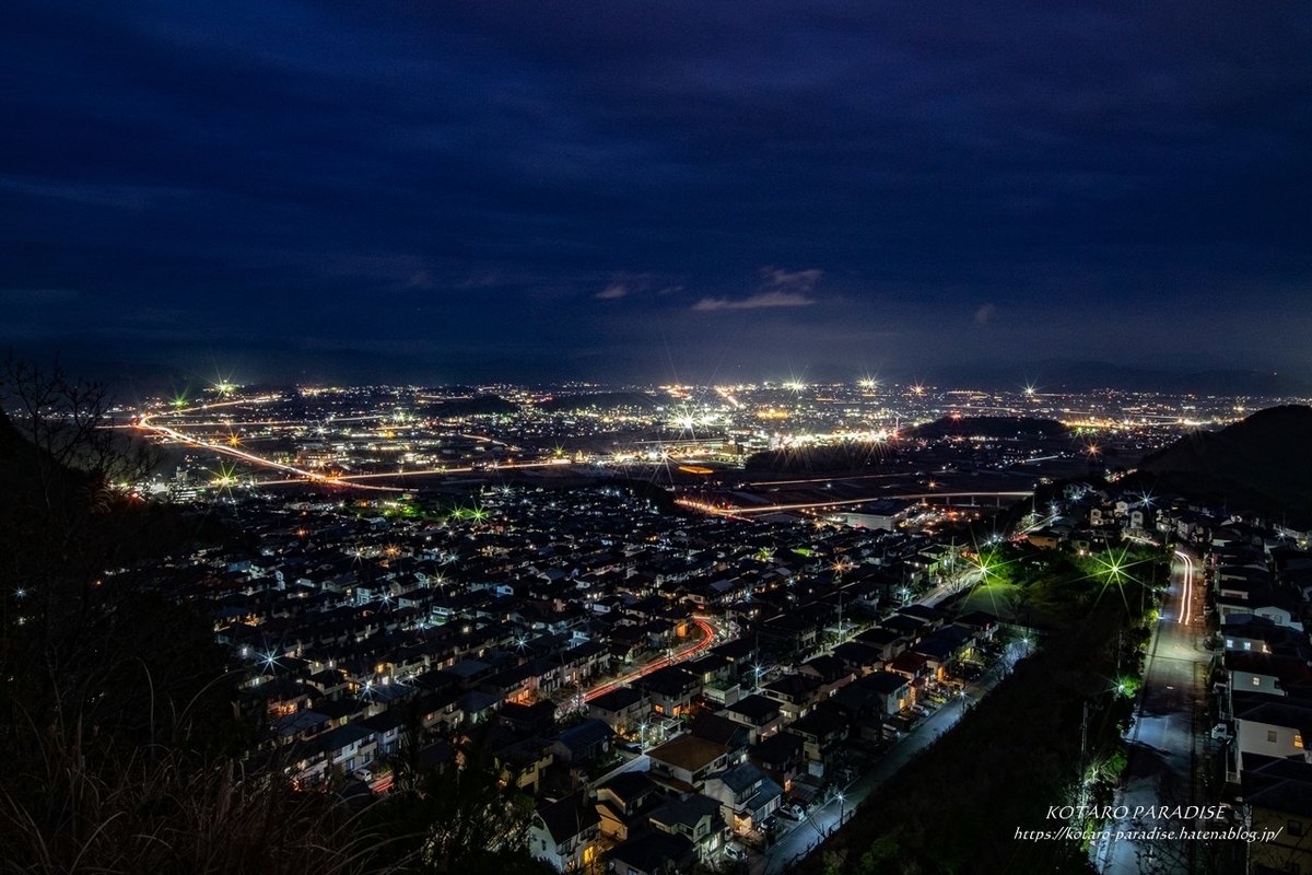 潮見台からの夜景 2021.1.22 - KOTARO-PARADISE ・From Kochi Pref.