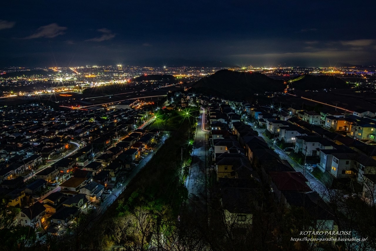 潮見台からの夜景 2021.1.22 - KOTARO-PARADISE ・From Kochi Pref.