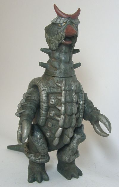 当時物】□ポピー ムルロア ソフビ キングザウルス 足型/ タロウ 怪獣