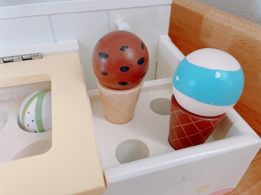 口コミ】マザーガーデン木のおままごとアイスクリームショップで遊んで