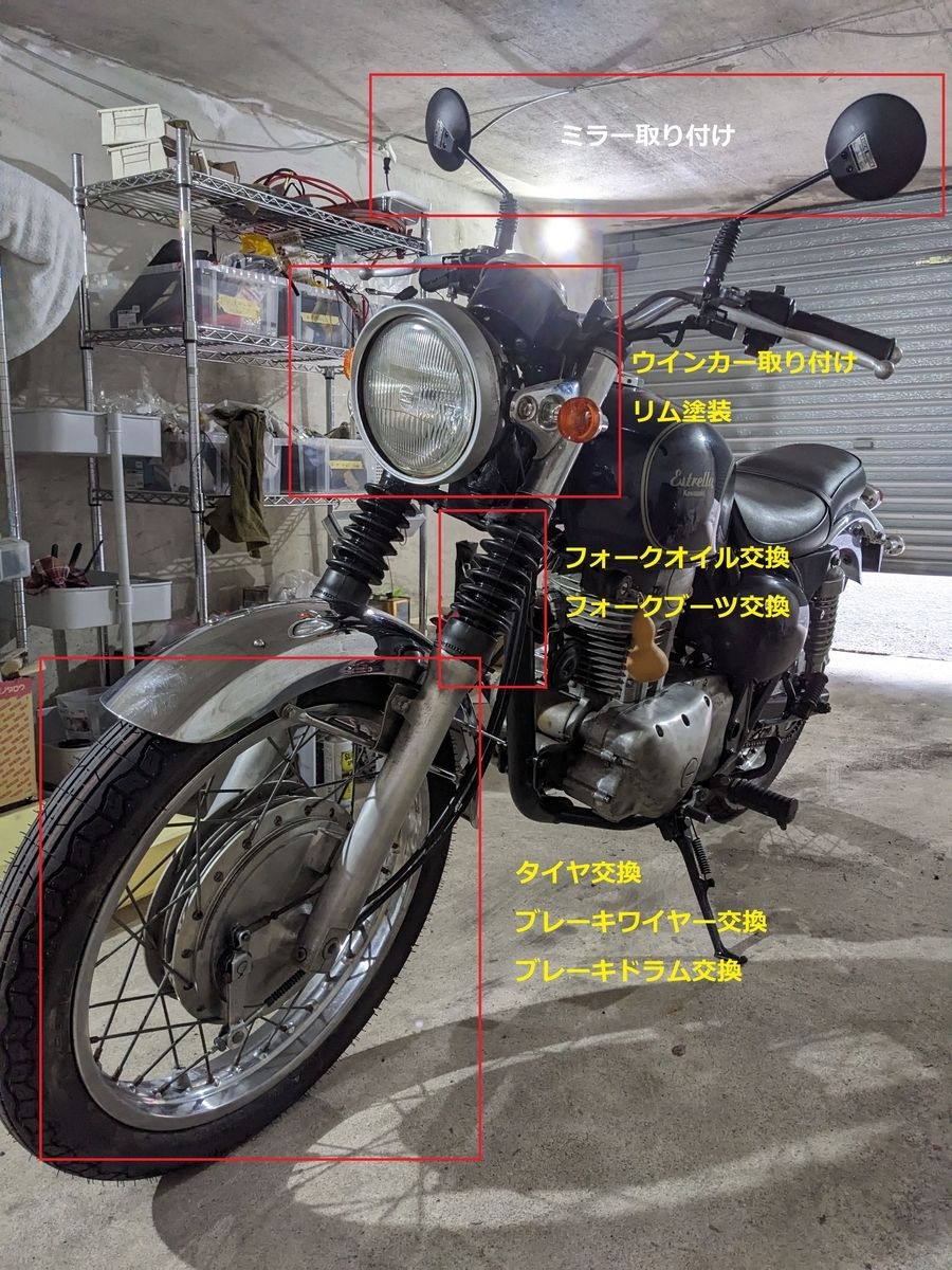 エストレヤ 部品取り（エストレア 部品取り レストアベース 交換