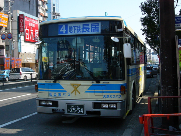 大阪市営85-2554/日産ディーゼル＋富士重工7E(U-UA440HAN改・1995)