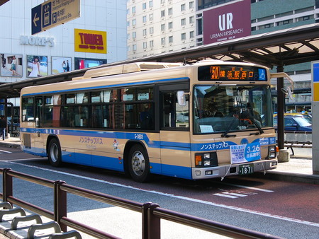 横浜市営バス5-3803/日野ブルーリボンII(PJ-KV234L1・2006)