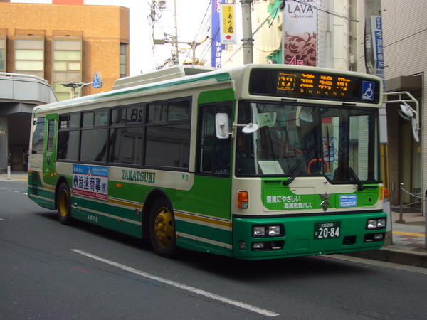 個別「高槻市営2084/いすゞ＋西工96MC(PJ-LV234L1・2006)」の