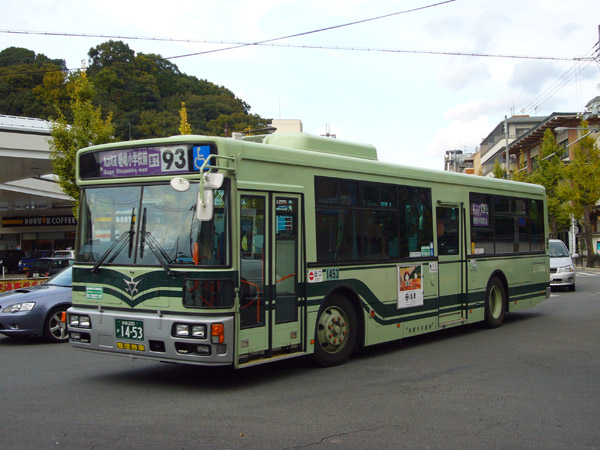 京都市バス1453/日野＋西工96MC(PJ-KV234N1・2007)