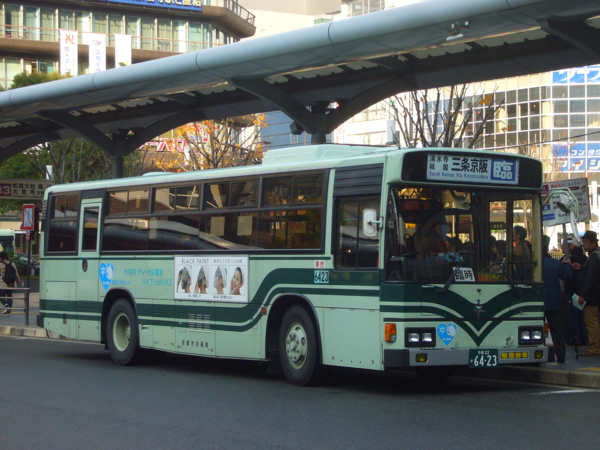 個別「京都市バス6423/日野ブルーリボンHIMR(KC-RU1JLCH・1997)」の