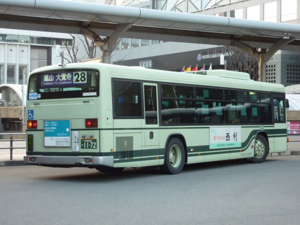 京都市バス1172/いすゞエルガ(PJ-LV234N1・2006)