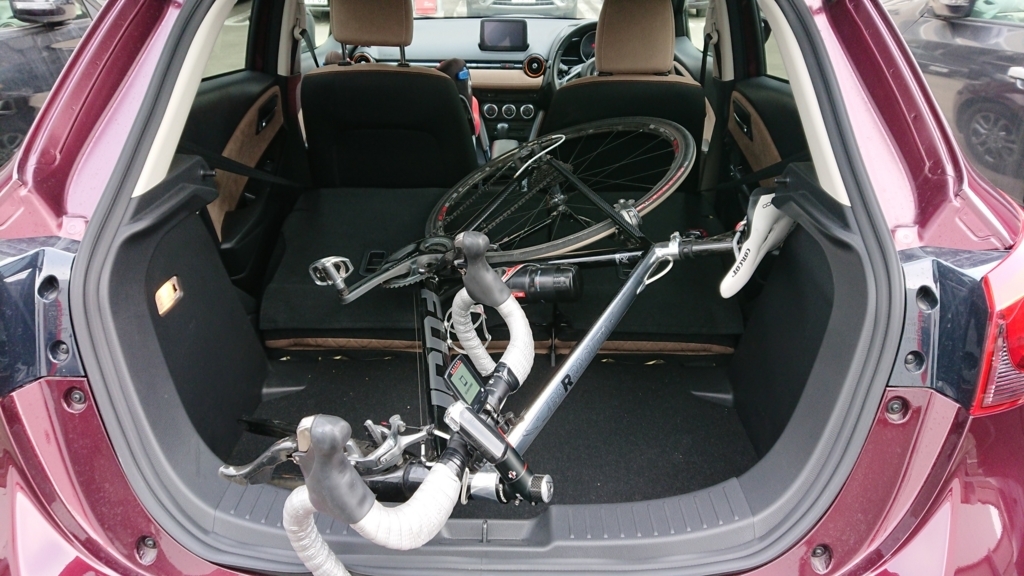 デミオ　ロードバイク　車載　DJ型