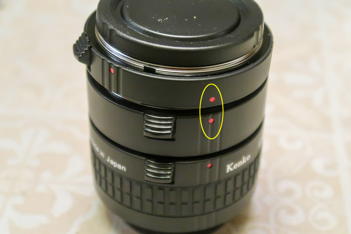 Nikon Fマウント用 Kenkoのエクステンションチューブを導入して