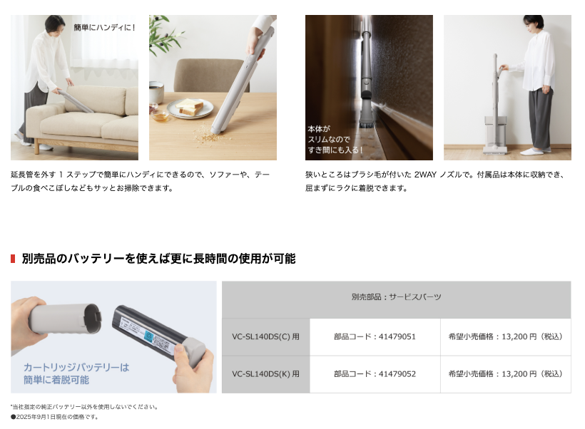 気になる場所もすばやくキレイ
