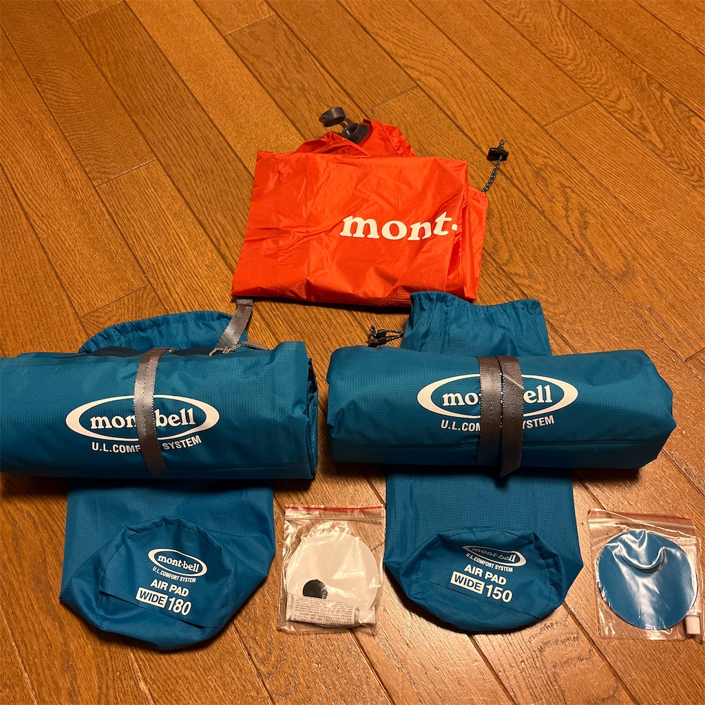 モンベル エアーマット 180ワイド mont-bell エクセロット・エアパッド