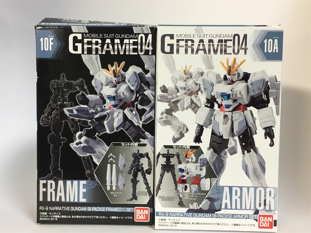 Gフレーム04 ナラティブガンダムb装備セット 加速制作記