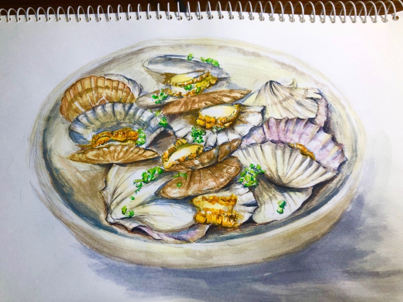 水彩画】どんなテーマで描く？料理のスケッチを紹介 春のメニュー