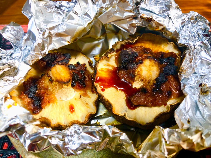 焼きシイタケを撮った写真